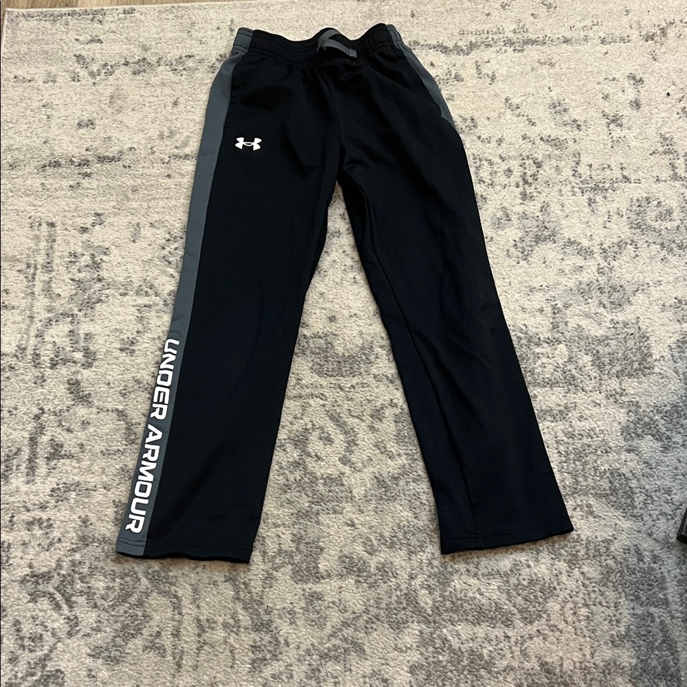 Under Armour Kids Black and Gray Joggers